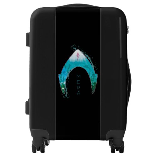 Aquaman  See Through Mera Symbol Ocean Graphic Luggage