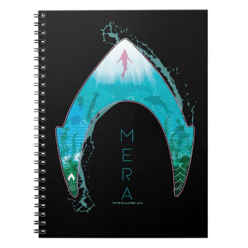 Aquaman  See Through Mera Symbol Ocean Graphic Notebook