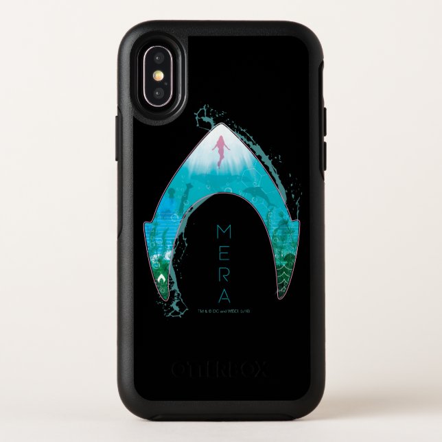 Aquaman | See Through Mera Symbol Ocean Graphic Otterbox iPhone Case (Back)