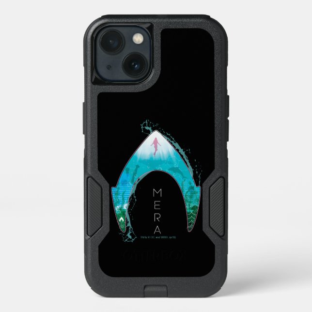 Aquaman | See Through Mera Symbol Ocean Graphic Otterbox iPhone Case (Back)