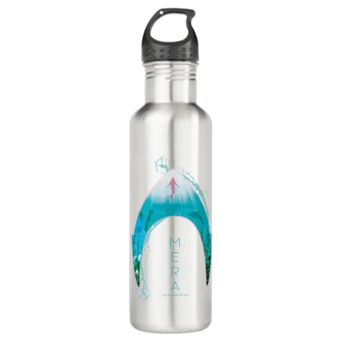 Aquaman  See Through Mera Symbol Ocean Graphic Stainless Steel Water Bottle