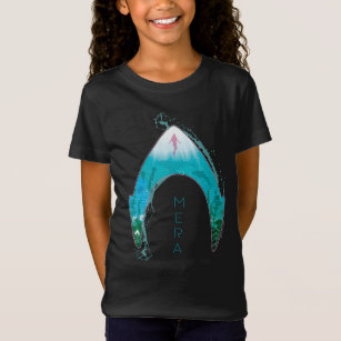 Aquaman   See Through Mera Symbol Ocean Graphic T-Shirt