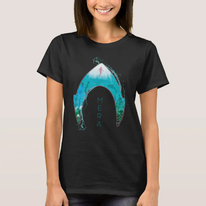 DC Comics Girls Aquaman Mera Ocean Logo Sweatshirt 