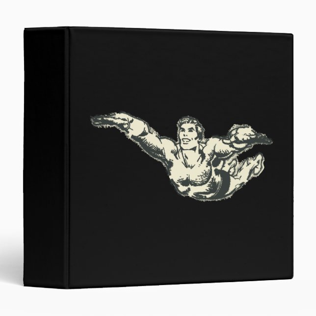Aquaman Soars BW Binder (Front/Spine)