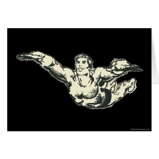 Aquaman Soars BW Cards (Front Horizontal)
