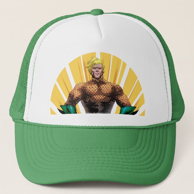 Aquaman Standing Trucker Hat (Front)