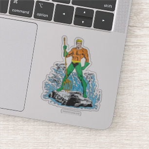 Aquaman Stands with Pitchfork Sticker