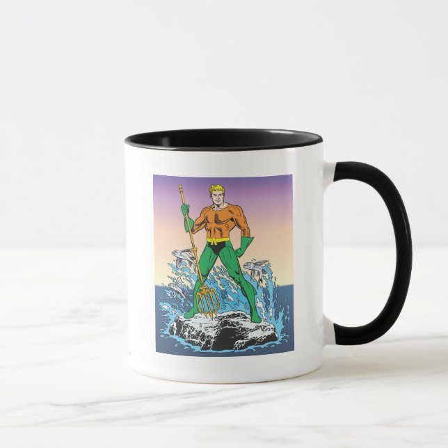 Aquaman Stands With Spear Mug (Right)