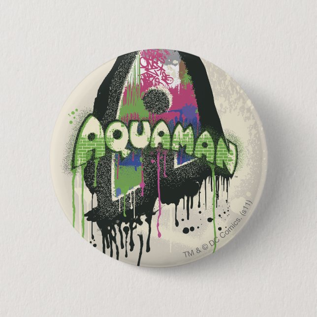 Aquaman - Twisted Innocence Letter Button (Front)
