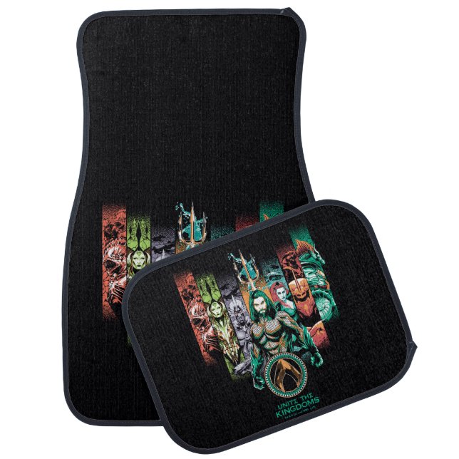 Aquaman | "Unite The Kingdoms" Atlanteans Graphic Car Floor Mat (Set)