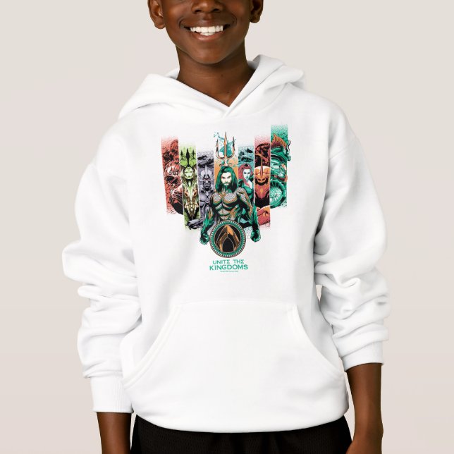 Aquaman | "Unite The Kingdoms" Atlanteans Graphic Hoodie (Front)