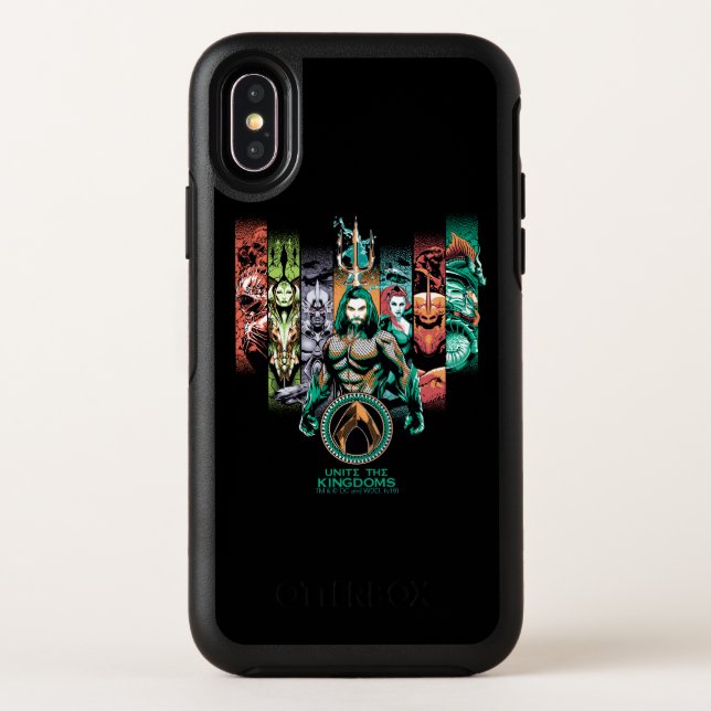 Aquaman | "Unite The Kingdoms" Atlanteans Graphic Otterbox iPhone Case (Back)