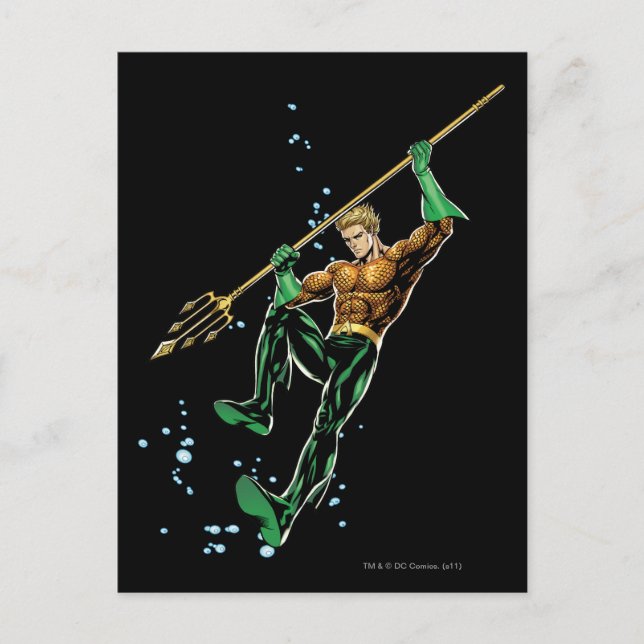 Aquaman with Spear Postcard (Front)