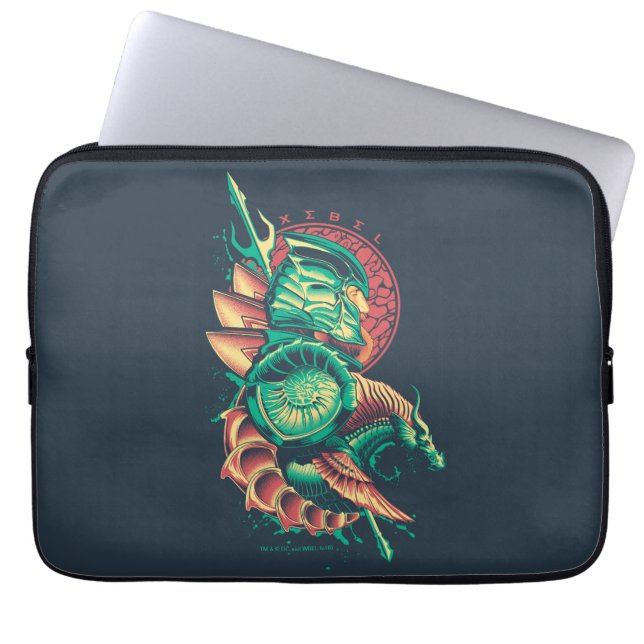 Aquaman | Xebel King Nereus Graphic Laptop Sleeve (Front)