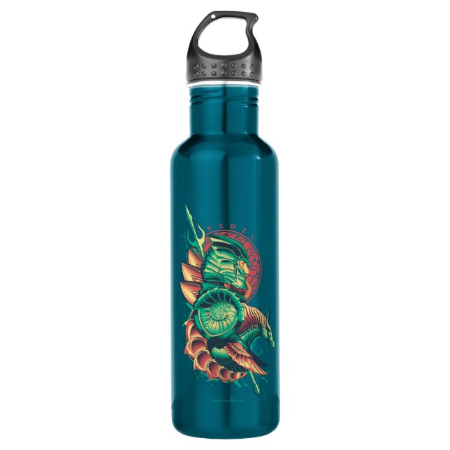 Aquaman | Xebel King Nereus Graphic Stainless Steel Water Bottle (Front)