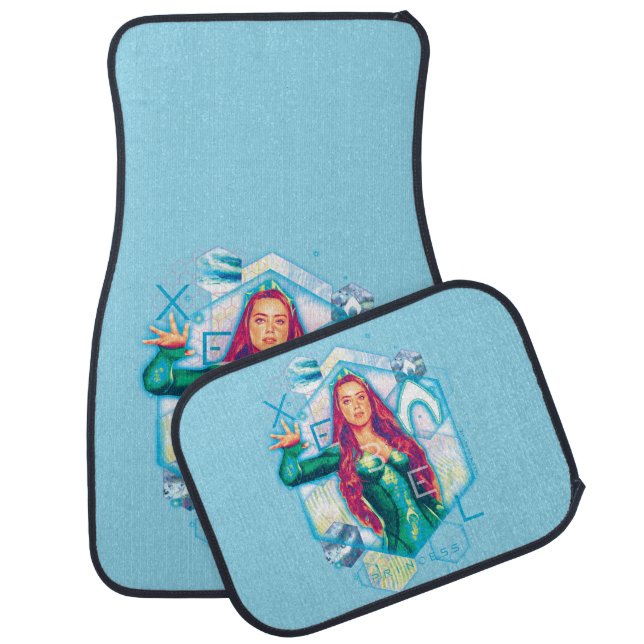 Aquaman | Xebel Princess Mera Hexagonal Graphic Car Floor Mat (Set)