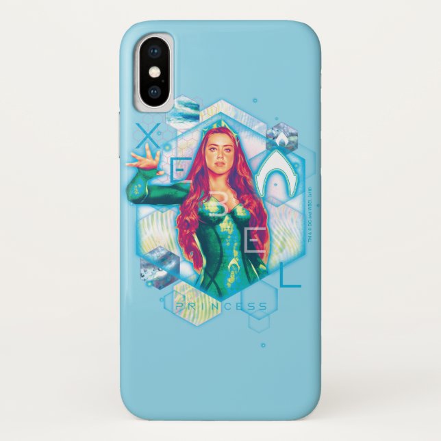 Aquaman | Xebel Princess Mera Hexagonal Graphic Case-Mate iPhone Case (Back)