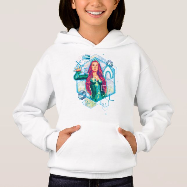 Aquaman | Xebel Princess Mera Hexagonal Graphic Hoodie (Front)