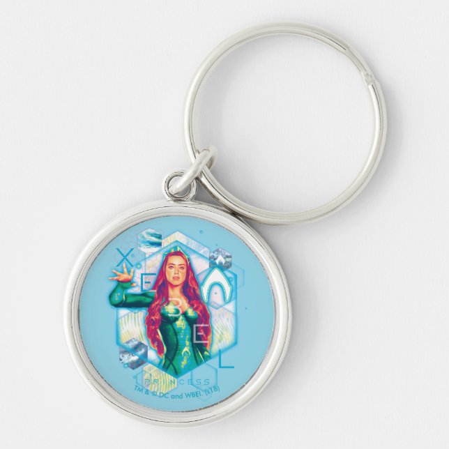 Aquaman | Xebel Princess Mera Hexagonal Graphic Keychain (Front)