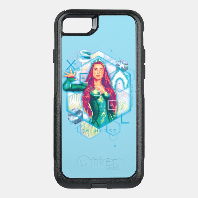 Aquaman | Xebel Princess Mera Hexagonal Graphic Otterbox iPhone Case (Back)