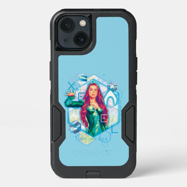 Aquaman | Xebel Princess Mera Hexagonal Graphic Otterbox iPhone Case (Back)