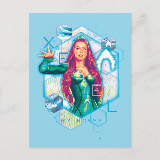 Aquaman | Xebel Princess Mera Hexagonal Graphic Postcard (Front)