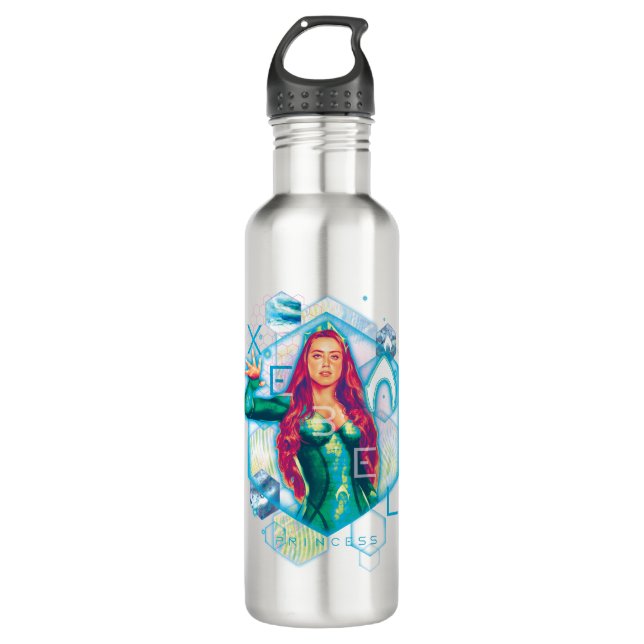 Aquaman | Xebel Princess Mera Hexagonal Graphic Stainless Steel Water Bottle (Front)