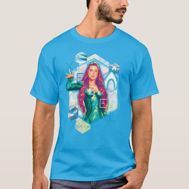 Aquaman | Xebel Princess Mera Hexagonal Graphic T-Shirt (Front)