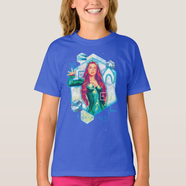 Aquaman | Xebel Princess Mera Hexagonal Graphic T-Shirt (Front)