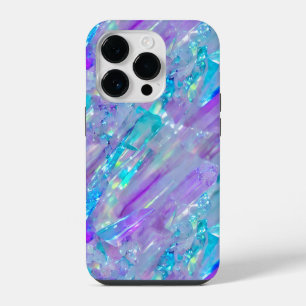 Aquamarine and Amethyst Crystal iPhone 14 Pro Case