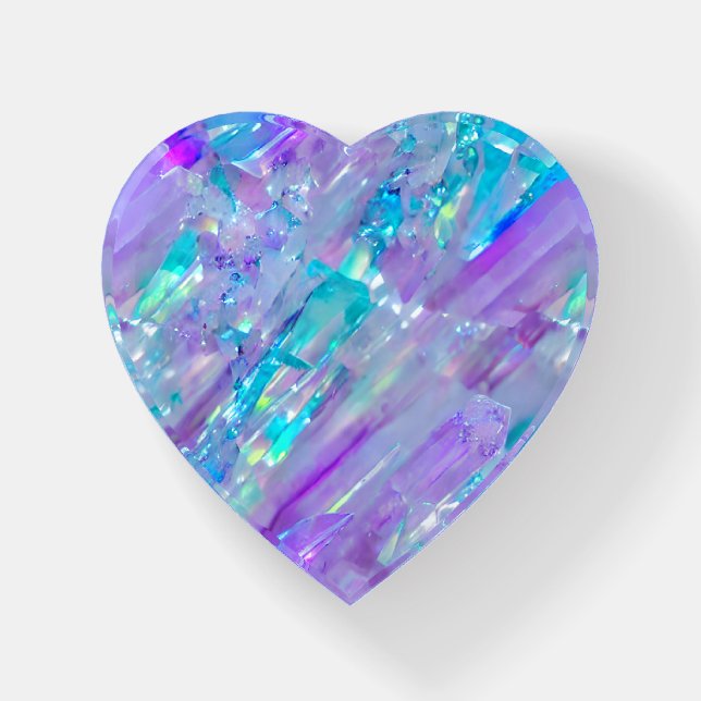 Aquamarine and Amethyst Crystal Paperweight (Front)