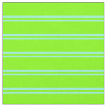 [ Thumbnail: Aquamarine and Chartreuse Colored Pattern Fabric ]