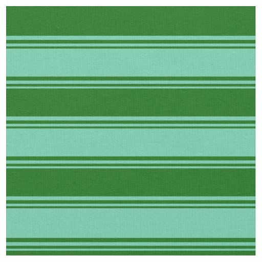 Aquamarine and Dark Green Lines Fabric