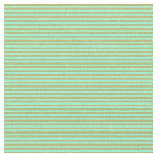 Aquamarine and Dark Khaki Colored Pattern Fabric