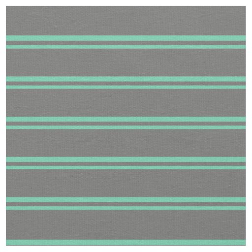 Aquamarine and Dim Gray Lines Fabric
