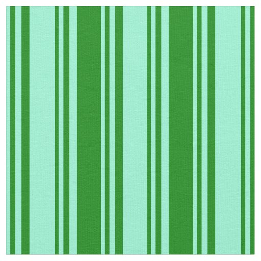 Aquamarine and Green Pattern of Stripes Fabric