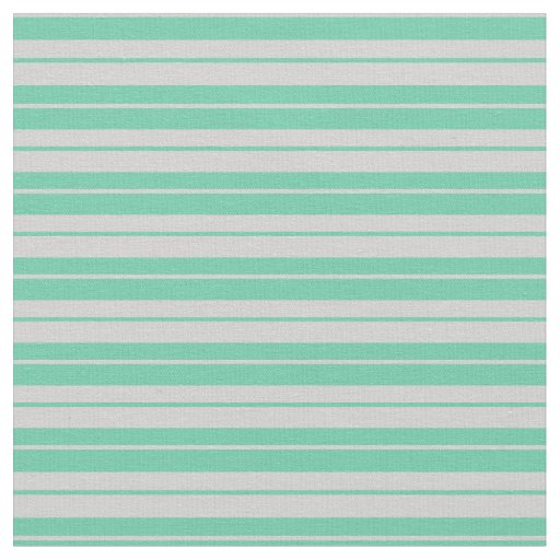 Aquamarine and Light Grey Lined/Striped Pattern Fabric