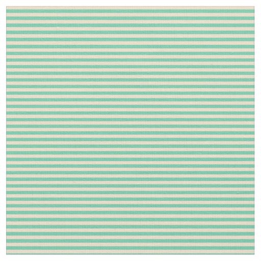 Aquamarine and Tan Pattern Fabric