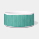 Aquamarine Bamboo Wood Grain Look Bowl<br><div class="desc">An image of a bamboo wood grain texture in aqua blue or teal on your product.</div>