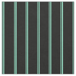 [ Thumbnail: Aquamarine & Black Lines Fabric ]