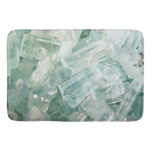 Aquamarine Blue Beryl Crystal Gemstone Bath Mat