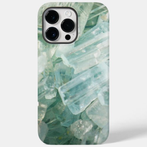 Aquamarine Blue Beryl Crystal Gemstone Case_Mate iPhone 14 Pro Max Case