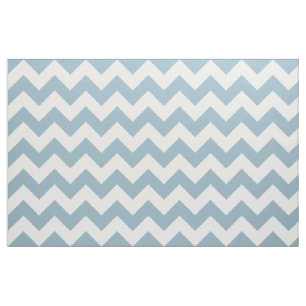 Aquamarine Blue Chevron Zigzag Fabric
