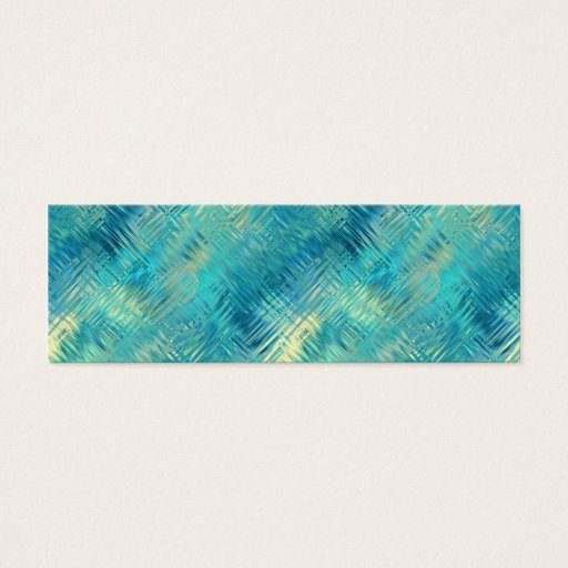 Customizable Aquamarine Blue Crystal Gel Texture Business Cards