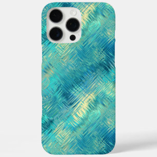 Aquamarine Blue Crystal Gel Texture iPhone 16 Pro Max Case