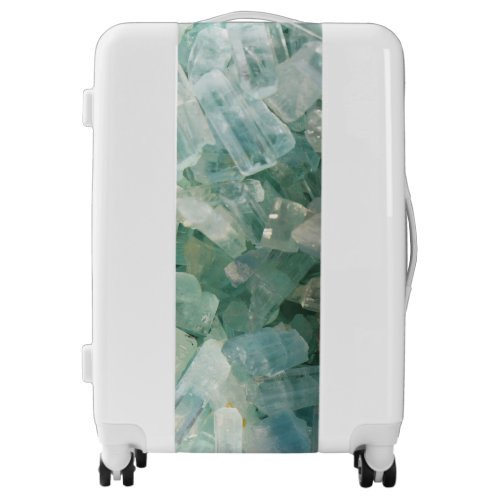 Aquamarine Blue Green Gemstone Crystal Birthstone Luggage