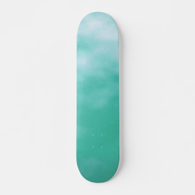 Aquamarine Blue Green Seafoam Customizable Deck (Front)