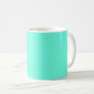 Aquamarine Blue Green Turquoise Solid Color Coffee Mug