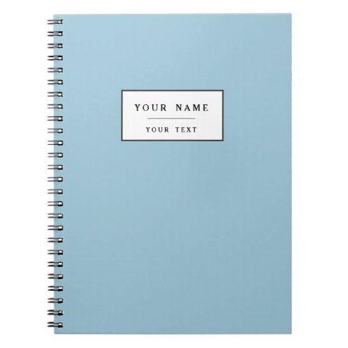 Aquamarine Blue High End Solid Color Notebook