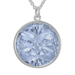 Aquamarine Blue March Birthstone Necklace